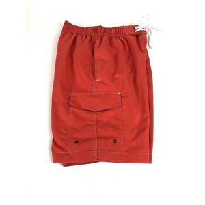 St Johns Bay Mens Swim Trunks Orange  Small - $40